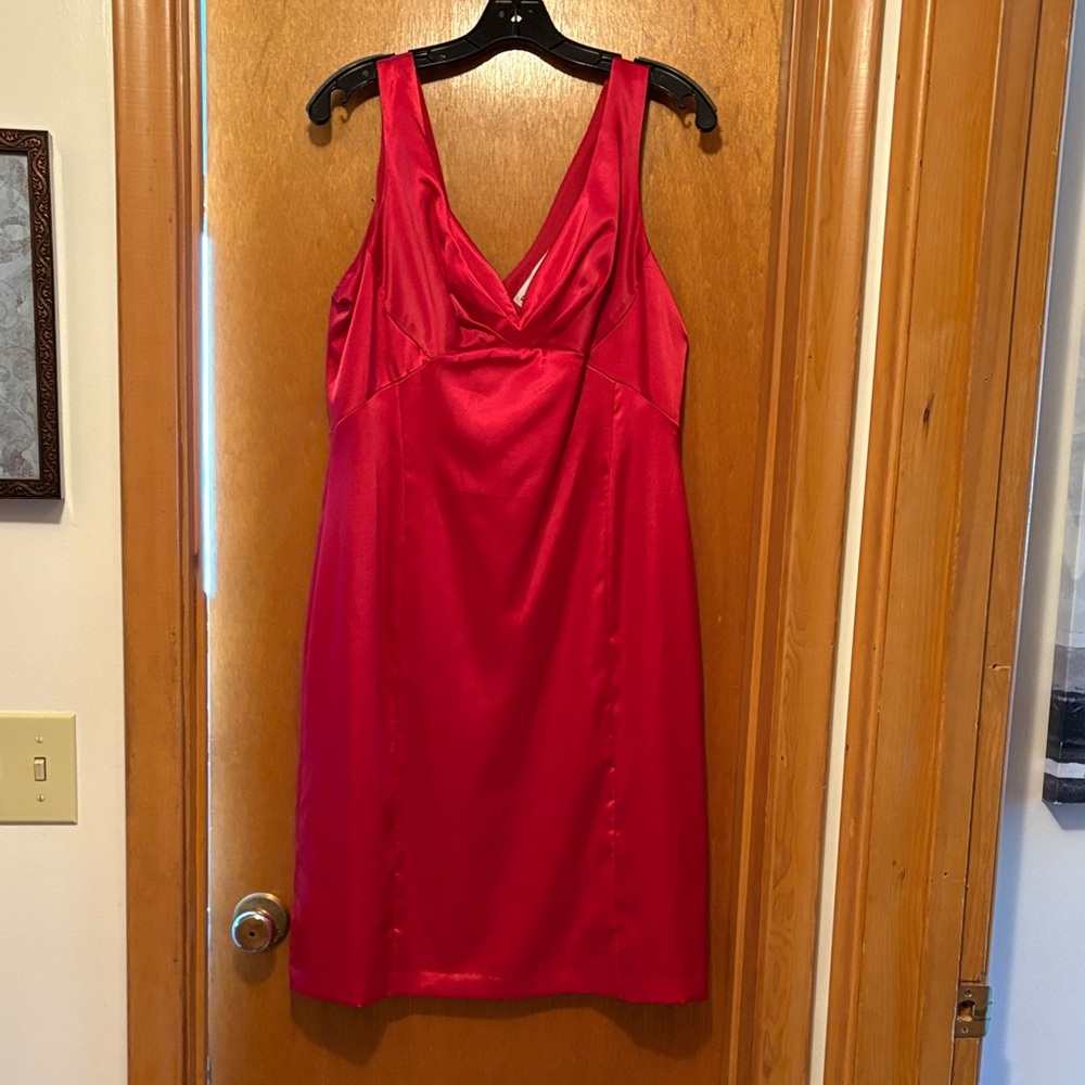 Elegant Red Sleeveless Dress